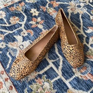 Madewell Cory Leopard Flats, 8.5, Unworn